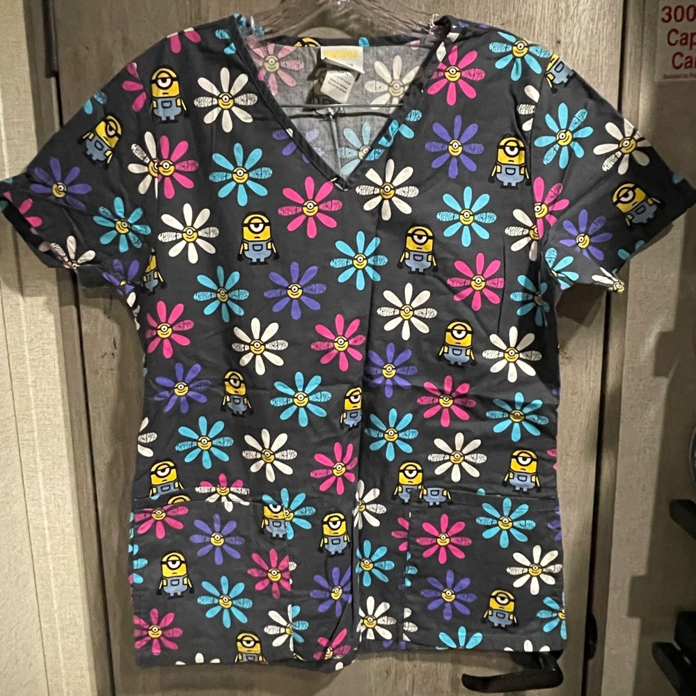 Minion scrub top